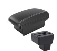 SPAMFAFGHQ Para Mazda 2 III (DJ) 2014-2021 2022 2023 2024 Auto Descansabrazos Caja Almacenamiento Interior Caja De Descansabrazos Central(A3 Black white NO USB)