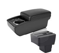 SPAMFAFGHQ Para Mazda CX-3 Caja De Brazo Para Mazda 2 Skyactiv Version Para Cx3 CX-3 Caja De Almacenamiento De Brazo Auto(B2 Línea negra 6USB)