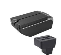 SPAMFAFGHQ Para Mazda CX-3 Reposabrazos Retrofit Para Mazda 2 Versión Skyactiv Para CX-3 CX-3 Coche Reposabrazos Caja De Almacenamiento(B2 Línea negra 6USB)