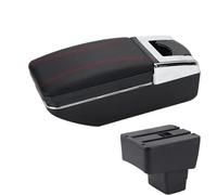 SPAMFAFGHQ Para Mazda CX-3 Reposabrazos Retrofit Para Mazda 2 Versión Skyactiv Para CX-3 CX-3 Coche Reposabrazos Caja De Almacenamiento(A1 Negro rojo SIN USB)