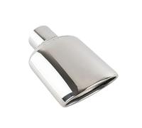 SPAMFAFGHQ Para Mercedes Para Benz Clase C W204 Clase E W212 W211 Clase S W221 Modificación Escape 128mm Boquilla Negra(Plata)