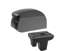 SPAMFAFGHQ Para MG MG3 Caja De Brazo Auto Caja De Almacenamiento Central Modificación Interna Suministros Coche Carga Volante A La Derecha(A2 Black single)