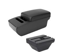 SPAMFAFGHQ Para MG Para ZS Caja De Brazo Caja De Almacenamiento Central Interior Retrofitting Con Caja De Pañuelos Accesorios(A2 Black Tissue Box)