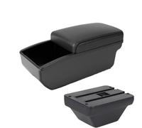 SPAMFAFGHQ Para MG Para ZS Caja De Brazo Caja De Almacenamiento Central Interior Retrofitting Con Caja De Pañuelos Accesorios(B2 Black Storage box)