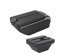 SPAMFAFGHQ Para MG Para ZS Reposabrazos De Coche Caja De Almacenamiento Central Accesorios Coche Interior Kit Retrofit Con USB Y Portavasos(B2 Línea negra 7USB)
