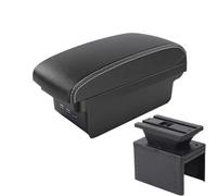 SPAMFAFGHQ Para Modelo Universal Reposabrazos Caja De Almacenamiento Soporte Para Brazo Interior Piezas Retrofit Universal Reposabrazos Central Auto(B2 Black white 3 USB)