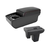 SPAMFAFGHQ Para Morris Para Garages MG3 Reposabrazos Central Consola Central Caja De Almacenamiento Con Portavasos USB(B1 Negro rojo 6USB)