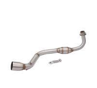 SPAMFAFGHQ Para MSX125 2013-2020 Modificación Del Silenciador De 51 Mm Tubo De Enlace Delantero Sistema De Escape Completo Para Motocicleta(Style C)