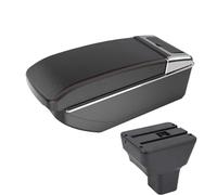 SPAMFAFGHQ Para N&issan Para Kicks Reposabrazos Coche 2016-2021 Piezas Interior Piezas Retrofit Caja Almacenamiento Central Interfaz USB(B1 Black red NO USB)