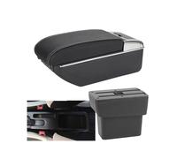 SPAMFAFGHQ Para N&issan Para Note Para Note E-Power 2016 2-2022 Caja De Almacenamiento Central Retrofit Interior Accesorios Para Coche(B3 Negro blanco 7USB)