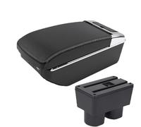 SPAMFAFGHQ Para N&issan Para Tiida C11 Para Latio Para Sylphy Caja De Brazo Para Auto Almacenamiento Central Interior Accesorios Para Auto(A3 Negro blanco 7USB)