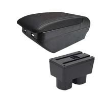 SPAMFAFGHQ Para N&issan Para Tiida C11 Para Tiida Para Latio Sylphy Caja Reposabrazos Caja De Almacenamiento Central Interior Accesorios Coche(H línea negra 4USB)