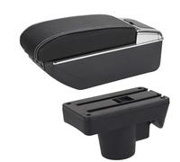 SPAMFAFGHQ Para Opel Para Astra 2006-2011 Caja De Descansabrazos Para Coche Caja De Almacenamiento Accesorio Para Coche Pieza De Retroadaptación(A3 Negro blanco 7USB)