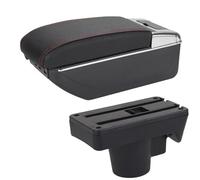 SPAMFAFGHQ Para Opel Para Astra 2006-2011 Caja De Descansabrazos Para Coche Caja De Almacenamiento Accesorio Para Coche Pieza De Retroadaptación(A1 Negro rojo 7USB)