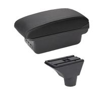 SPAMFAFGHQ Para Opel Para Meriva Caja Apoyabrazos Consola Central Soporte Brazo/codo Estuche Almacenamiento(B-Black black line)