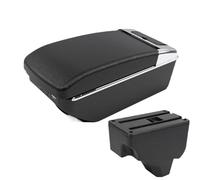 SPAMFAFGHQ Para Peugeot 2008 Caja Reposabrazos Para Peugeot 208 2019-2024 Reposabrazos Coche Caja De Almacenamiento Piezas De Retrofit(A2 Black line7 USB)