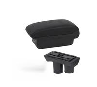 SPAMFAFGHQ Para Peugeot 301 Reposabrazos Caja Reposabrazos Auto Caja De Almacenamiento Interior Repuesto Accesorios Auto(A2 línea negra Sin USB)
