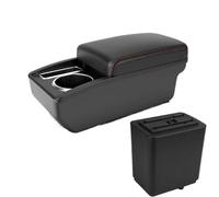 SPAMFAFGHQ Para Peugeot Para Partner Tepee Reposabrazos Piezas De Retrofit Caja De Almacenamiento Coche Con Interfaz USB(A1 Negro rojo SIN USB)