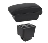 SPAMFAFGHQ Para R&enault Para Captur 2018 2019 2020 2021 Para Kaptur Caja Reposabrazos Auto Caja Almacenamiento Consola Central Accesorio(B1 Línea Negra)