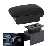 SPAMFAFGHQ Para R&enault Para Clio 5 Caja De Descansabrazos Caja De Almacenamiento Central Accesorios Auto Interiores De Retrofit(B style red line)