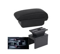 SPAMFAFGHQ Para R&enault Para Clio 5 Reposabrazos Para R&enault Para Captur Para Clio5 Reposabrazos Auto Caja De Almacenamiento Central(B2 línea negra 3USB)