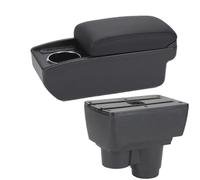 SPAMFAFGHQ Para R&enault Para Duster Reposabrazos Para Dacia Para Duster Reposabrazos Auto 2019-2024 Caja Almacenamiento Interior Retrofit(B2 Línea negra 6USB)