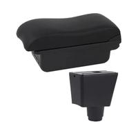 SPAMFAFGHQ Para R&enault Para Logan 2 Apoyabrazos Para R&enault Para Sandero 2 Caja De Apoyabrazos De Coche Piezas Caja De Almacenamiento Central(B2 línea negra 3USB)