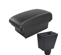 SPAMFAFGHQ Para R&enault Para Sandero II 2013 2014 2015 2016-2022 Caja Reposabrazos Coche Caja Almacenamiento Caja Reposabrazos Central(A3 Black white NO USB)
