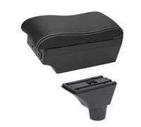 SPAMFAFGHQ Para R&enault Para Sandero Stepway Caja De Apoyabrazos Reposabrazos Consola Central Caja De Almacenamiento Con Portavasos(C3 Black White line)