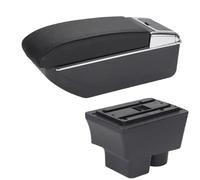 SPAMFAFGHQ Para S&koda Para Fabia 2 2008-2014 Caja De Reposabrazos Piezas De Retrofit Caja De Almacenamiento Piezas De Interior Accesorios De Coche(B2 Línea negra 7USB)