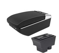 SPAMFAFGHQ Para S&koda Para FABIA Reposabrazos Para Fabia II 2008-2014 Reposabrazos Para Coche Caja De Almacenamiento Piezas De Interior(A2 Black line7 USB)