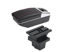 SPAMFAFGHQ Para S&koda Para Octavia Para Yeti Mk2 2005-2012 Caja De Apoyabrazos Coche Caja De Almacenamiento Accesorios Auto Interiores Retrofit(Una línea roja SIN USB)