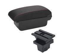 SPAMFAFGHQ Para S&koda Para Octavia Para Yeti Mk2 2005-2012 Reposabrazos Auto Caja Almacenamiento Accesorios Auto Piezas Retrofit Interior USB(C1 Negro rojo SIN USB)