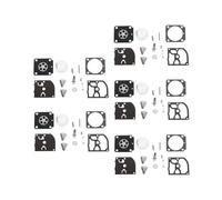 SPAMFAFGHQ Para S&TIHL HS45 FS55 FS38 BG45 MM55 Kit De Reparación Carburador Junta Diafragma(5 sets)