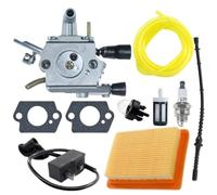 SPAMFAFGHQ Para S&TIHL Para FS120 FS200 TS200 FS250 FS250R FS300 FS350 FR350 Desbrozadora Carburador C1Q-S51 C1Q-S82 Para ZAMA Cortacésped Carburador(Un conjunto)