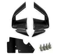 SPAMFAFGHQ para S1000RR 2019 2020 2021 2022 Motocicleta Fibra De Carbono ABS Alerones Aerodinámicos Delanteros Pantalla Carenala ala Fija(Carbon Fiber Look)