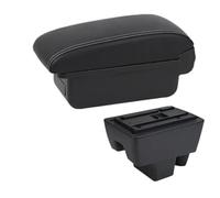 SPAMFAFGHQ Para Seat Para Toledo Caja Reposabrazos Para Toledo Caja Reposabrazos Auto Caja Almacenamiento Central Retrofit Interior Con USB(Línea blanca A3 Sin USB)