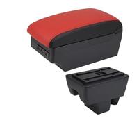 SPAMFAFGHQ Para Seat Para Toledo Caja Reposabrazos Para Toledo Caja Reposabrazos Auto Caja Almacenamiento Central Retrofit Interior Con USB(C5 black border 7USB)