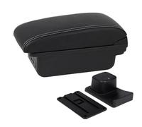SPAMFAFGHQ Para Suzuki Para Baleno Caja De Reposabrazos Accesorios Modificación Consola Central Portavasos Interfaz USB(B3 línea blanca 3USB)
