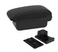 SPAMFAFGHQ Para Suzuki Para Baleno Caja De Reposabrazos Accesorios Modificación Consola Central Portavasos Interfaz USB(A1 línea roja Sin USB)