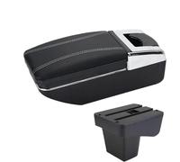 SPAMFAFGHQ Para Suzuki Para Vitara Reposabrazos Retrofit Piezas Caja De Brazo Central Caja De Almacenamiento Accesorios De Auto USB Interior(Línea blanca A3 Sin USB)
