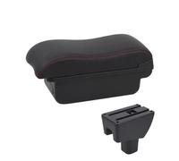 SPAMFAFGHQ Para Toyota Para Agya Para Wigo Caja De Reposabrazos Partes Interiores Consola Central Soporte De Brazo Con USB(C1 Negro rojo SIN USB)