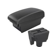 SPAMFAFGHQ Para Toyota Para Aqua I 2011-2021 Reposabrazos Coche Caja Almacenamiento Modificación Interior Repuestos Auto(B3 Negro blanco 3USB)