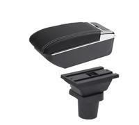 SPAMFAFGHQ Para Toyota Para Urban Cruiser Caja Descansabrazos Para Ist Caja Descansabrazos Almacenamiento Central(B3 línea blanca SIN USB)