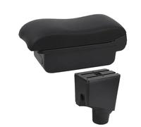SPAMFAFGHQ Para Toyota Para Yaris 2015 2016 2017 2018 2019 2020 2021 2022 2023 Caja De Reposabrazos Coche Para Toyota Para Yaris Hybrid Caja De Almacenamiento(A2 línea negra Sin USB)