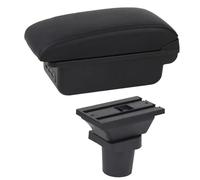 SPAMFAFGHQ Para Toyota Para Yaris 3 Híbrido Para Yaris Vitz Caja Apoyabrazos Modificación Interna USB Carga LED Accesorios Coche(C1 línea negra)