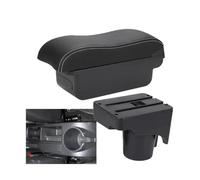 SPAMFAFGHQ Para VW Para Golf 6 Caja Reposabrazos Para S&CIROCCO Para Sagitar Para Golf 5 Mk6 MK5 Para Jetta 5 Reposabrazos Auto Caja De Almacenamiento(C3 Negro blanco SIN USB)