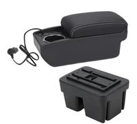 SPAMFAFGHQ Para VW Para Golf 7 Caja Reposabrazos Para Golf 7 Mk7 2014 2015 2016-2019 Reposabrazos Auto Interior Pieza De Retroadaptación Caja De Almacenamiento(A3 Carga rápida)