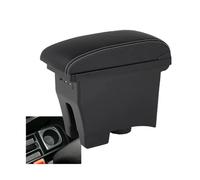 SPAMFAFGHQ Para VW Para POLO Reposabrazos 2012-2018 Para VW Para POLO Mk5 6R Para Vento Caja Reposabrazos Caja Almacenamiento Central(A3 Black leather)