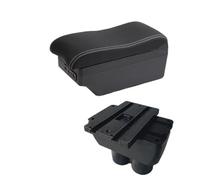 SPAMFAFGHQ Para VW Para T&ouran Reposabrazos Consola Central Descansabrazos Almacenamiento Con USB Portavasos(C white line 7USB)